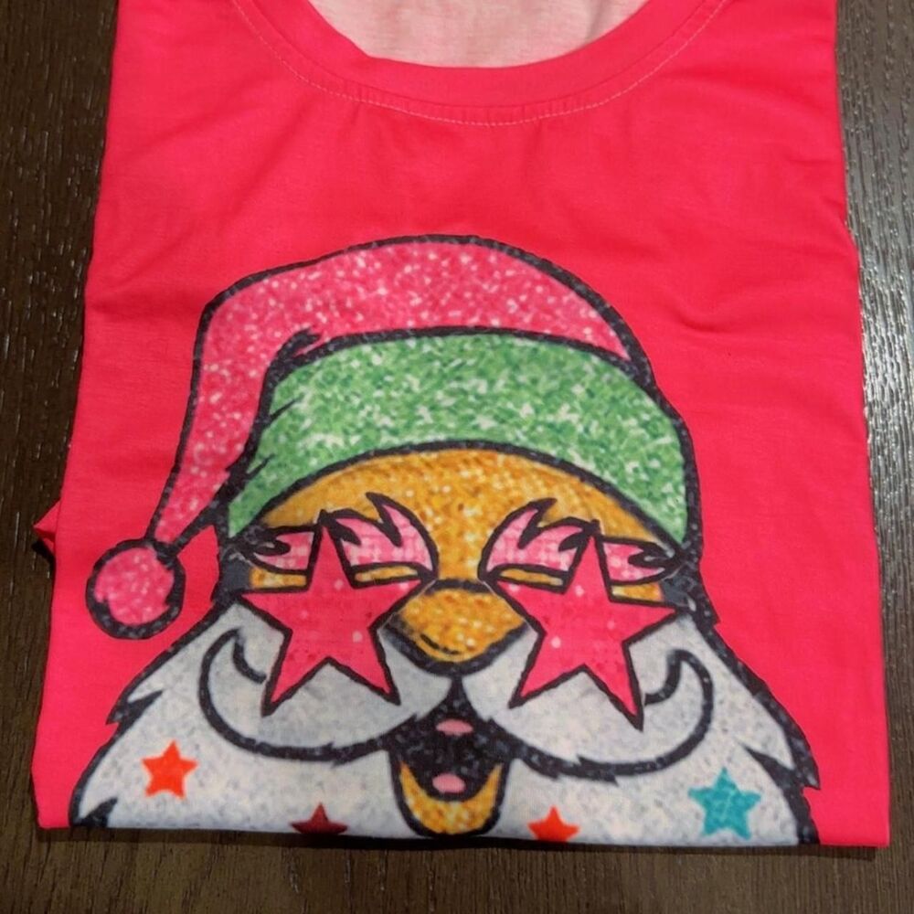 Unbranded Men's Pink and Red T-shirt